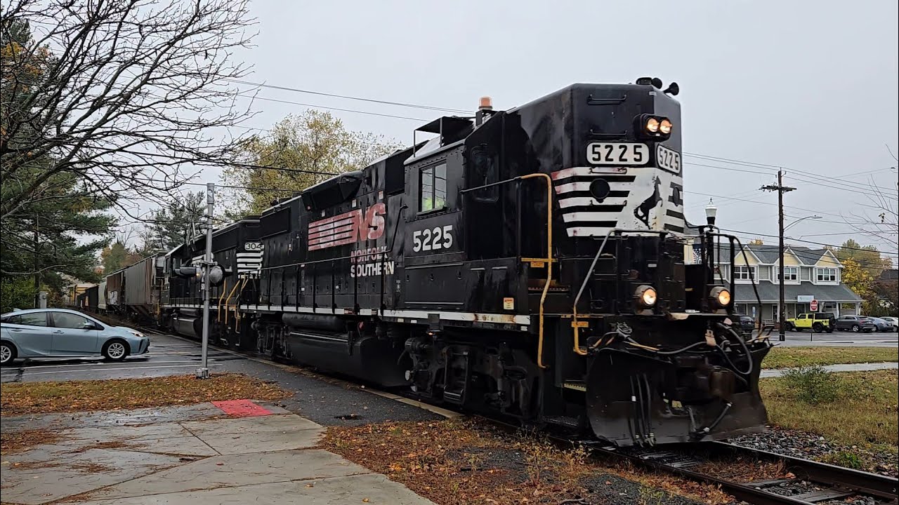 Conrail Train WPMI-21 Stalls In Wenonah NJ - NS 5225 & NS 3044 & Subsequent Moves 10/30/2025