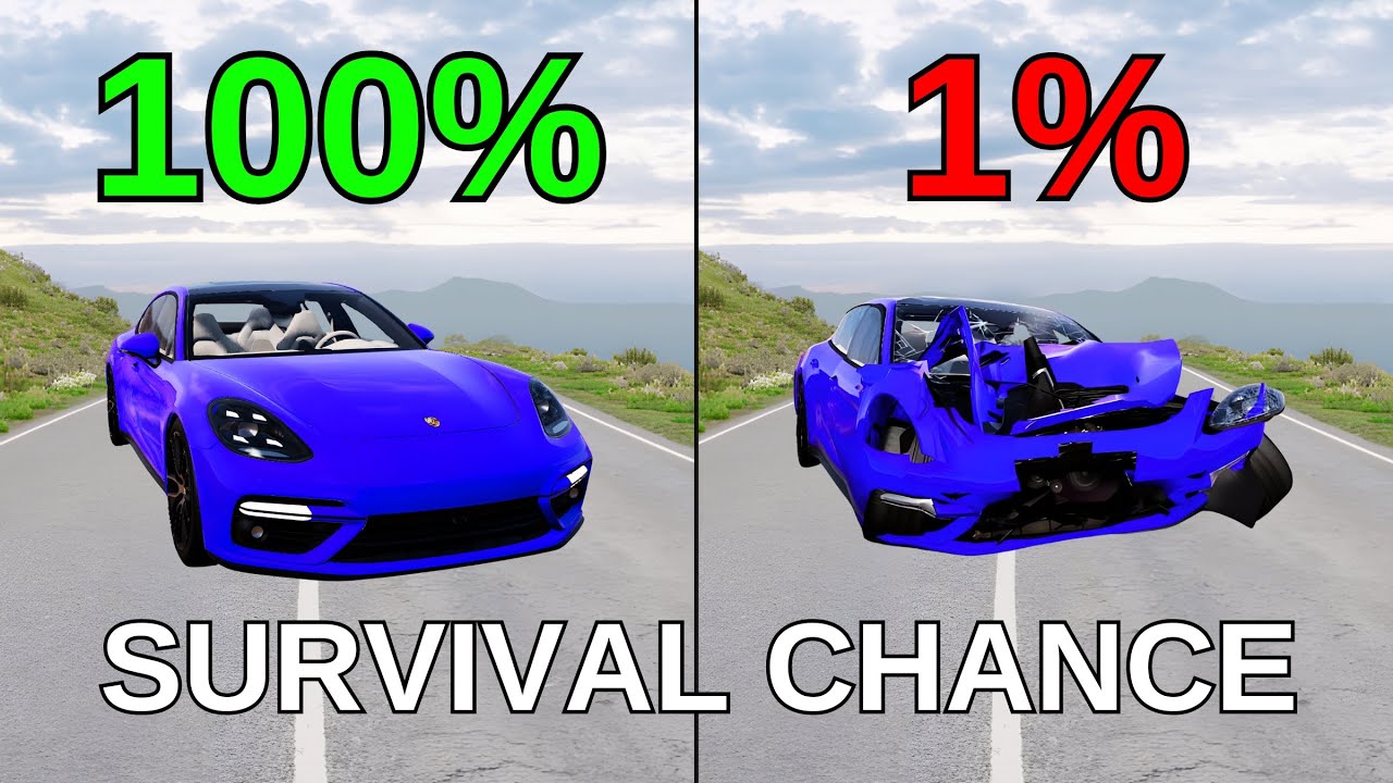 Realistic Survival Chance Crashes #4 | BeamNG.drive