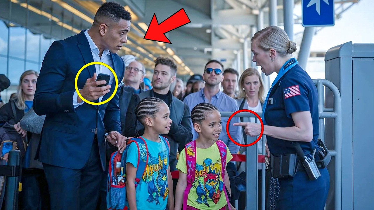 Black Twins Labeled “Security Risk” at Gate — Their CEO Father Grounds All Departures...