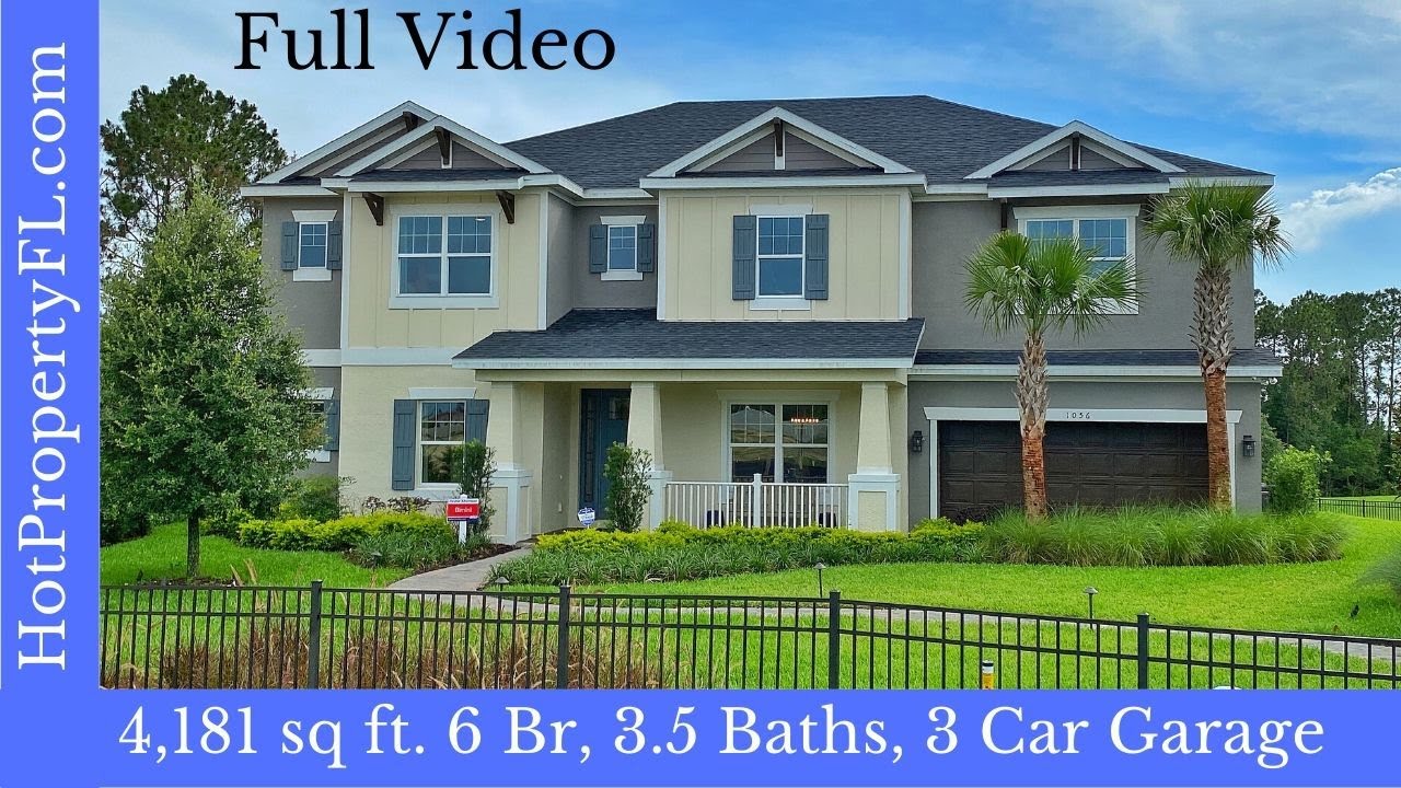 Florida Model Home Tour | Bimini Model Taylor Morrison | Lakeside in Apopka | Orlando | 6 BR