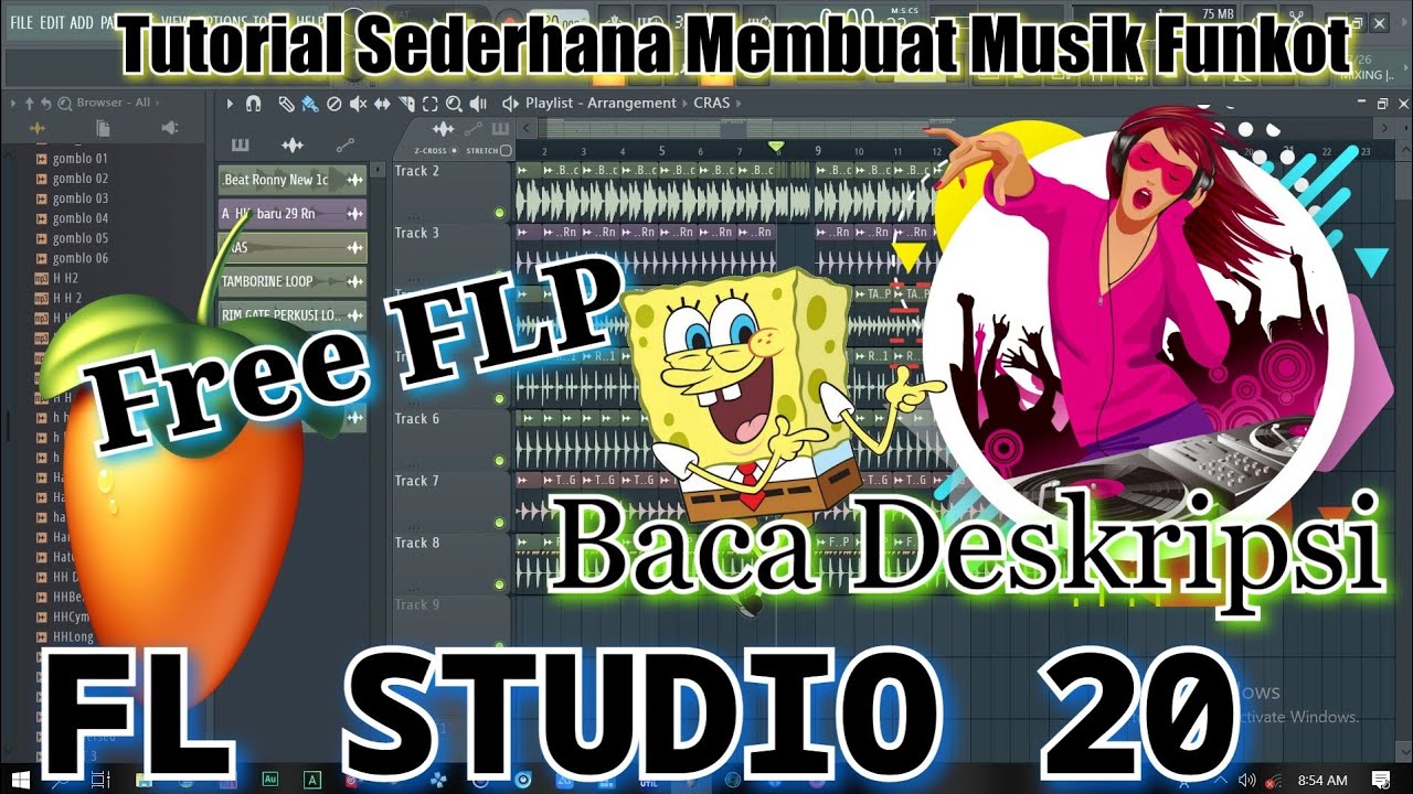 Tutorial Simple Funkot + Link Download Flp #flstudio #tutorial