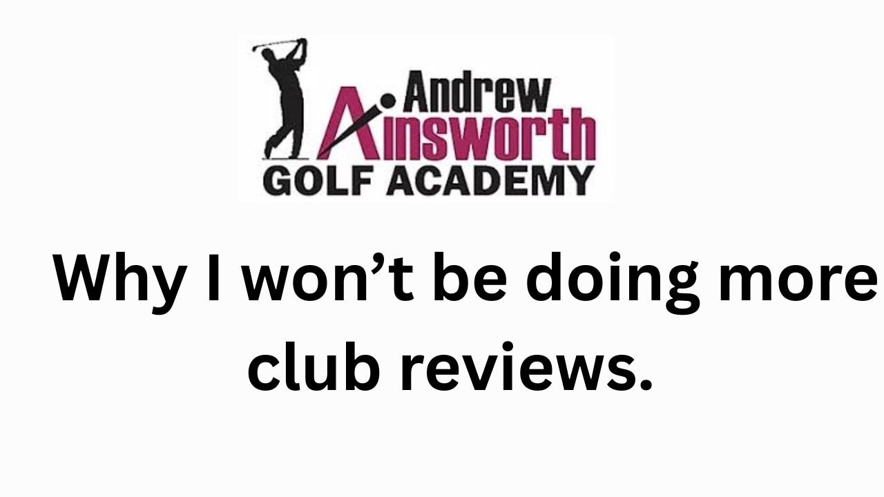 The reason I won't be doing more club reviews