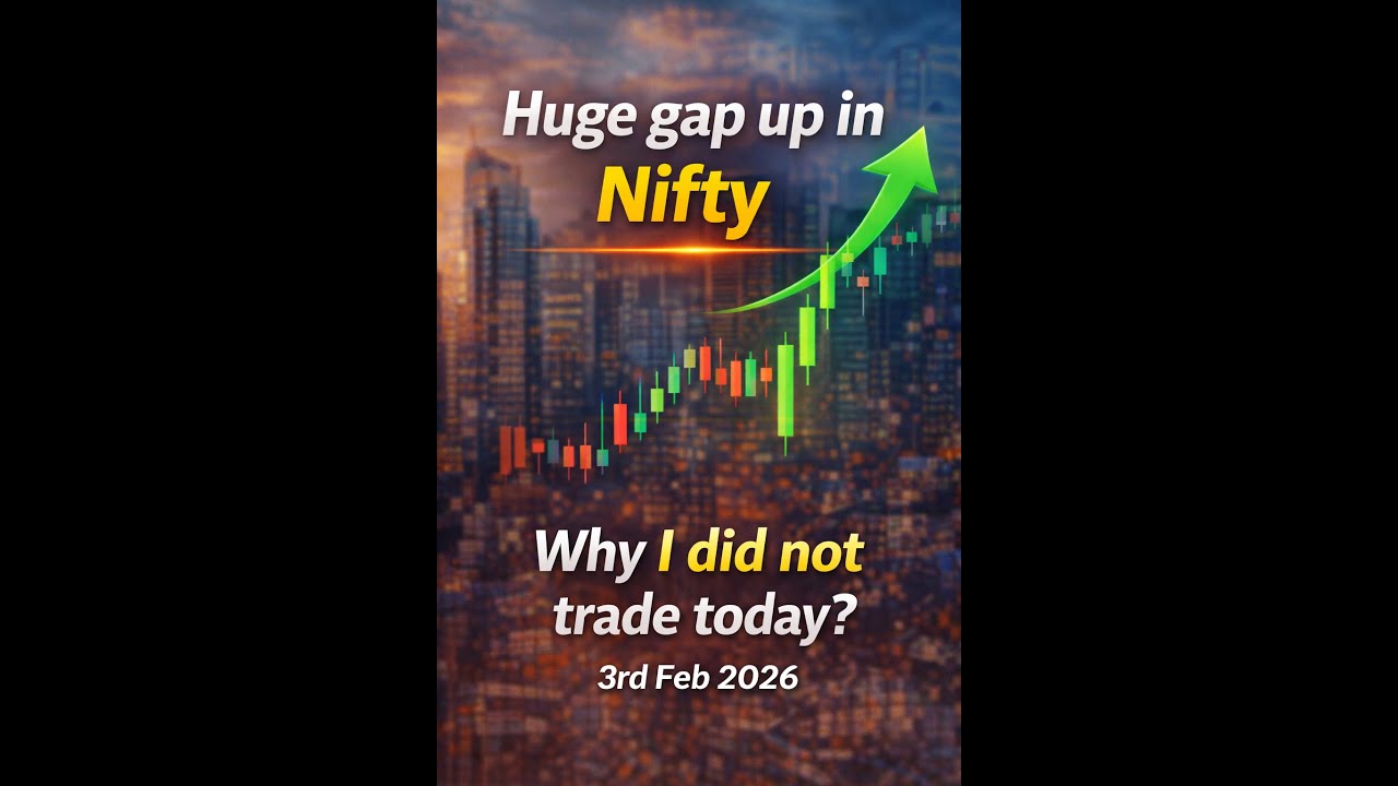 Huge recovery in Market | Why I did not traded today? | How to trade when huge gap up or down?