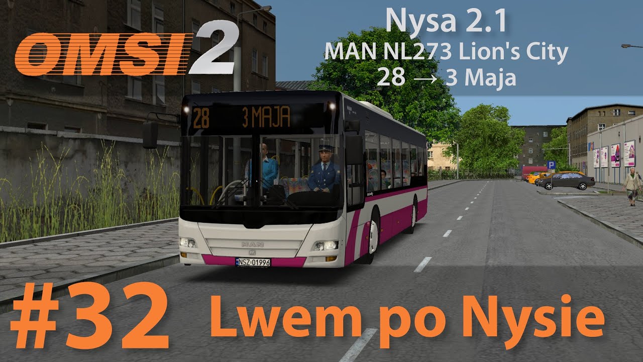 OMSI 2 #32: Lwem po Nysie | Nysa 2.1 - linia 28 | MAN NL273 Lion's City