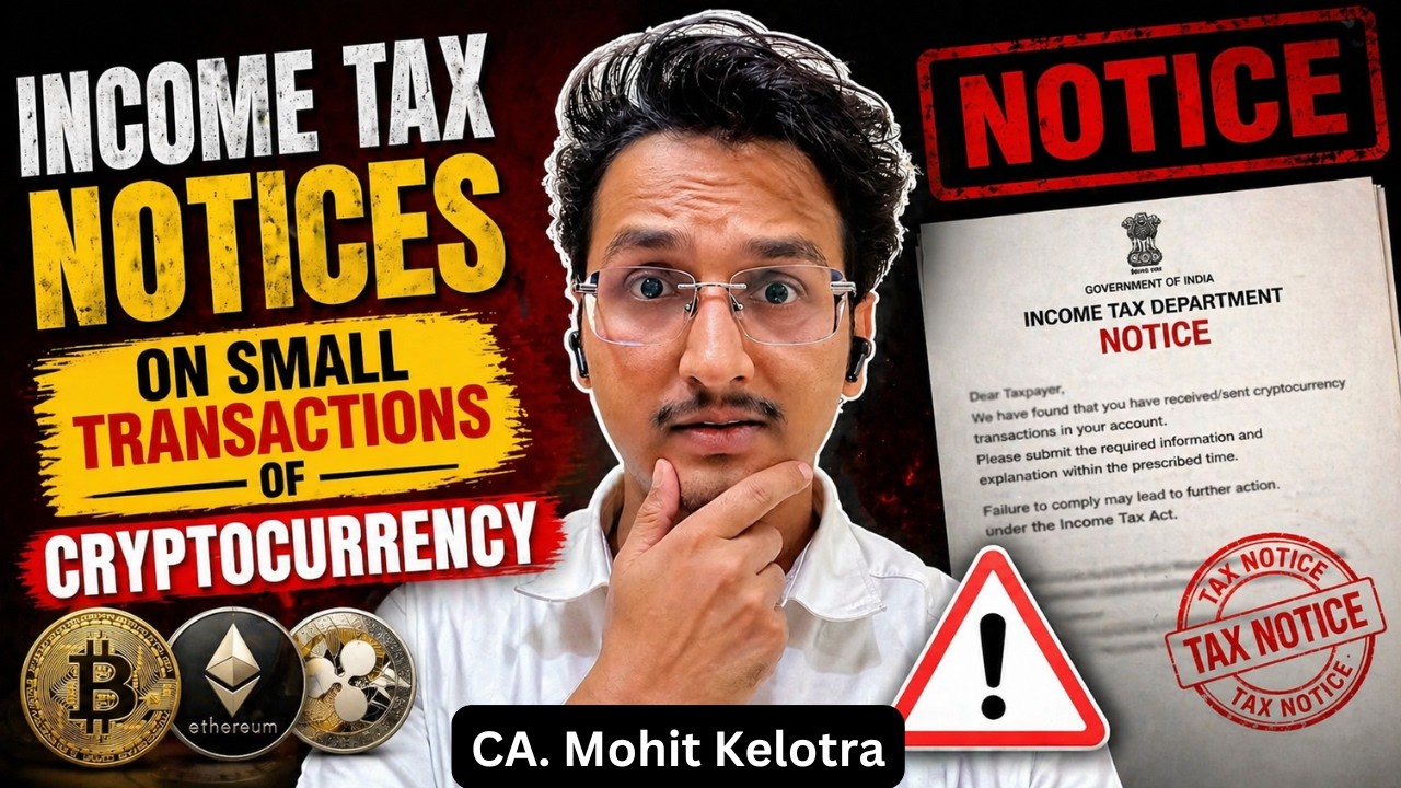Income tax notice on Crypto | Virtual digital assets in Income Tax | Section 115BBH and 194S