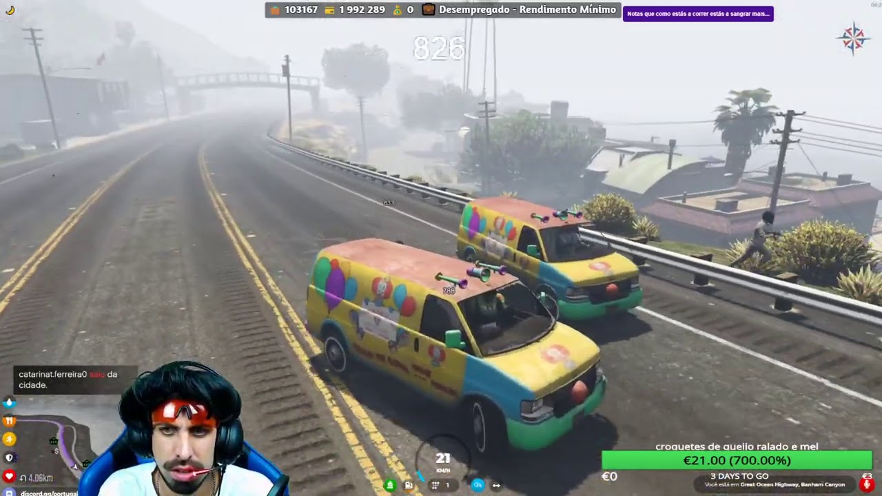 Move Mind - Gang dos Palhaços e frango de cebolada part3 | GTA V RP