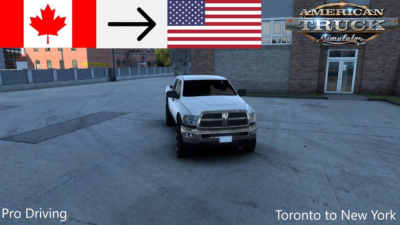 ATS Road Trip from Toronto ON  to New York NY with AI Dodge Ram 2500 + AI Traffic 1.48 DLC's & Mods