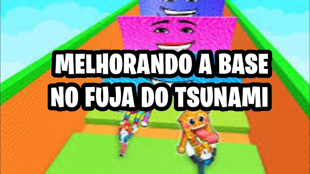 MELHORANDO A MINHA BASE DO FUJA DO TSUNAMI PARA BRAINROTS