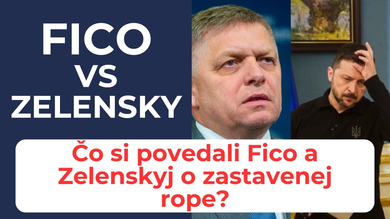 FICO VS  ZELENSKYJ: Čo si povedali Fico a Zelenskyj o zastavenej rope? #ukrajina #druzba #politika
