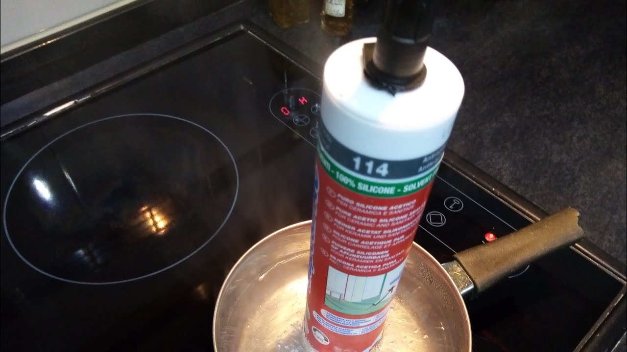 Comment liquéfier du silicone Mapei  et recycler une cartouche de silicone: trop facile👍