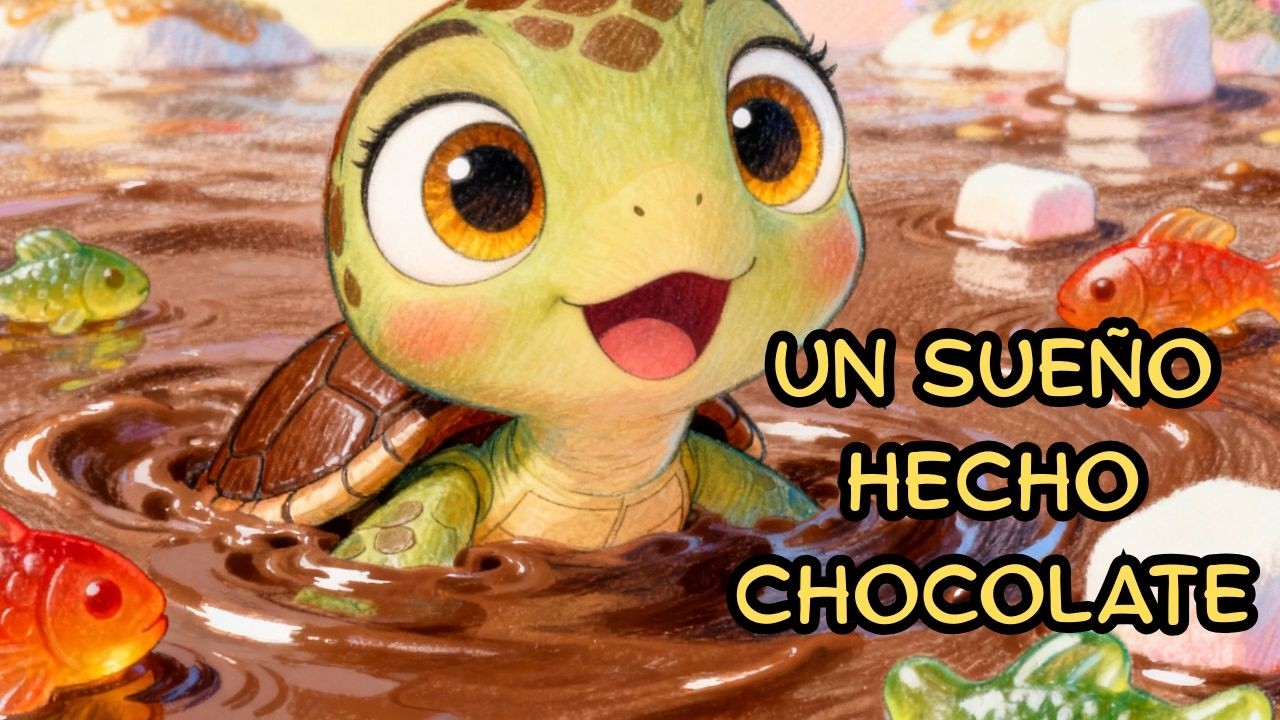 La tortuga que encontró un mar de chocolate 🐢🍫 | Cuento infantil con valores