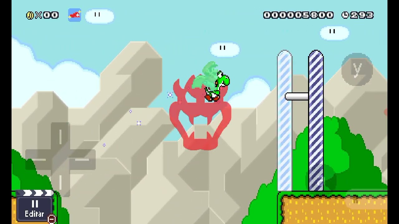 Mi primer gameplay en super mario maker world engine y mi primer video