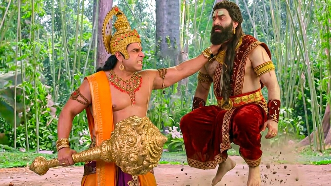 रावण को उठाकर हनुमान ने कोसों दूर फ़ेंक दिया | Mahabali Hanuman | #hanuman
