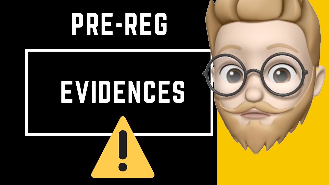 Evidences + Performance Standards | Pre-reg Advice
