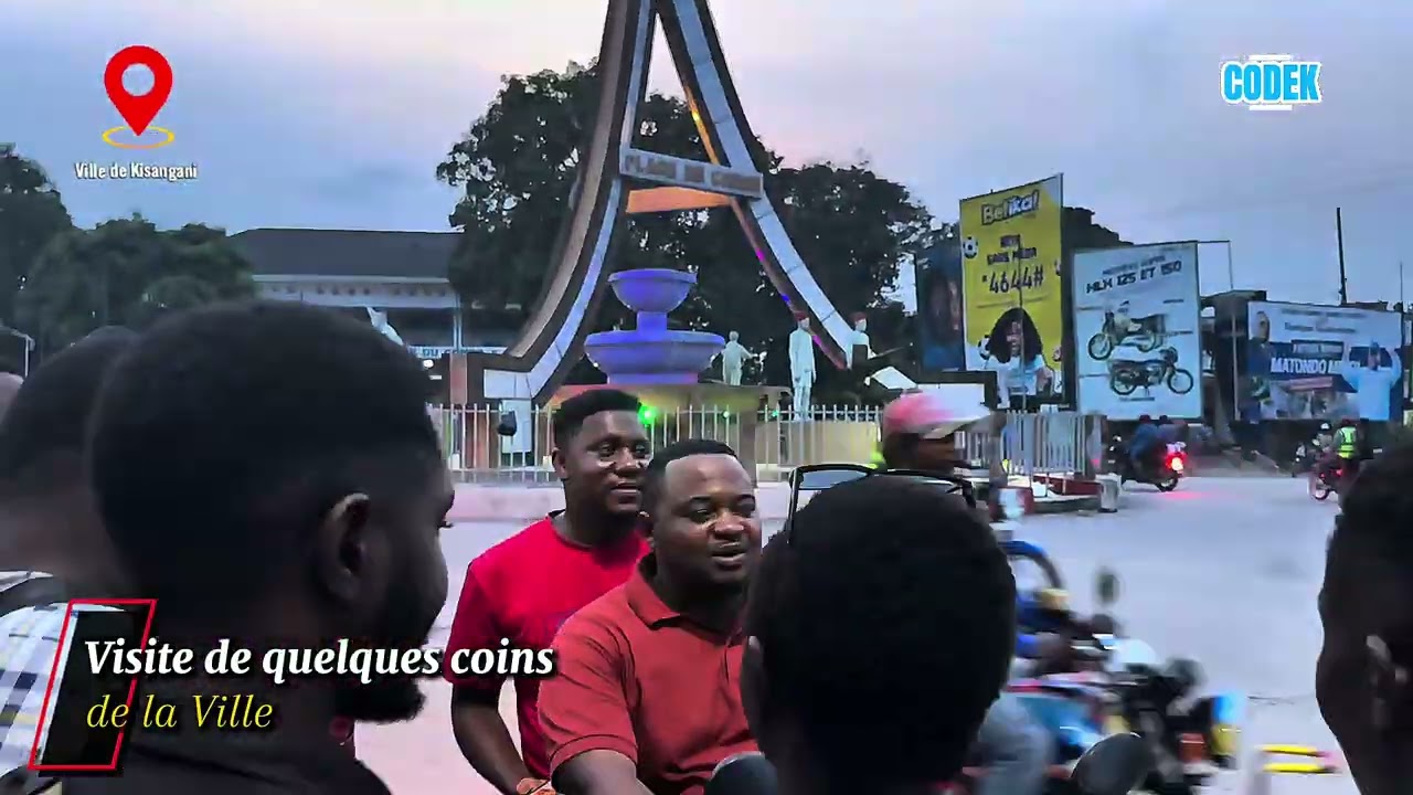 Visite de quelques coins de la ville de Kisangani par l’honorable Fontaine MANGALA 