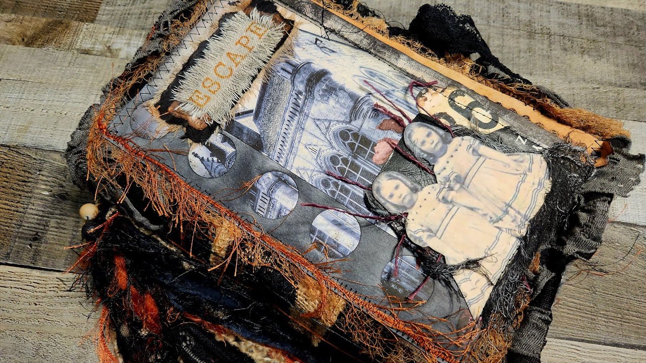 Halloween Junk Journal, Super Grungy Chunky Junk Journal Flip Through