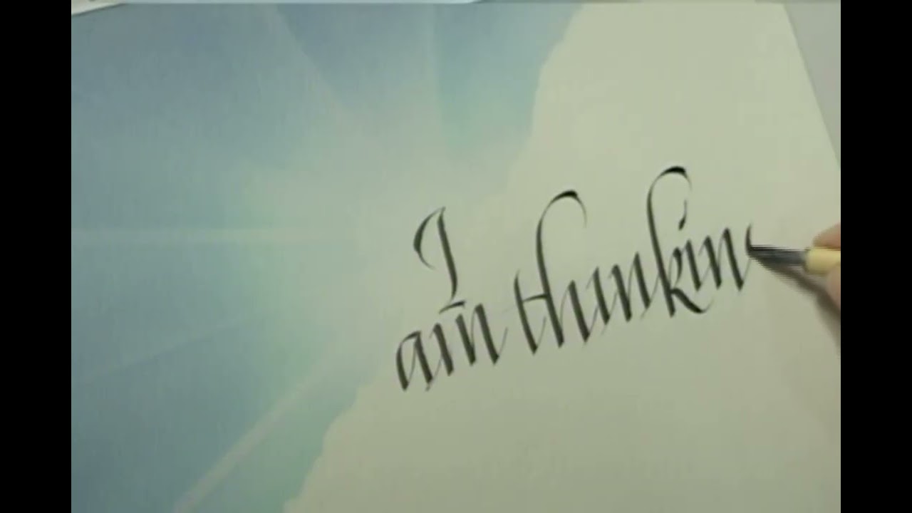 Italic Calligraphy Demonstration
