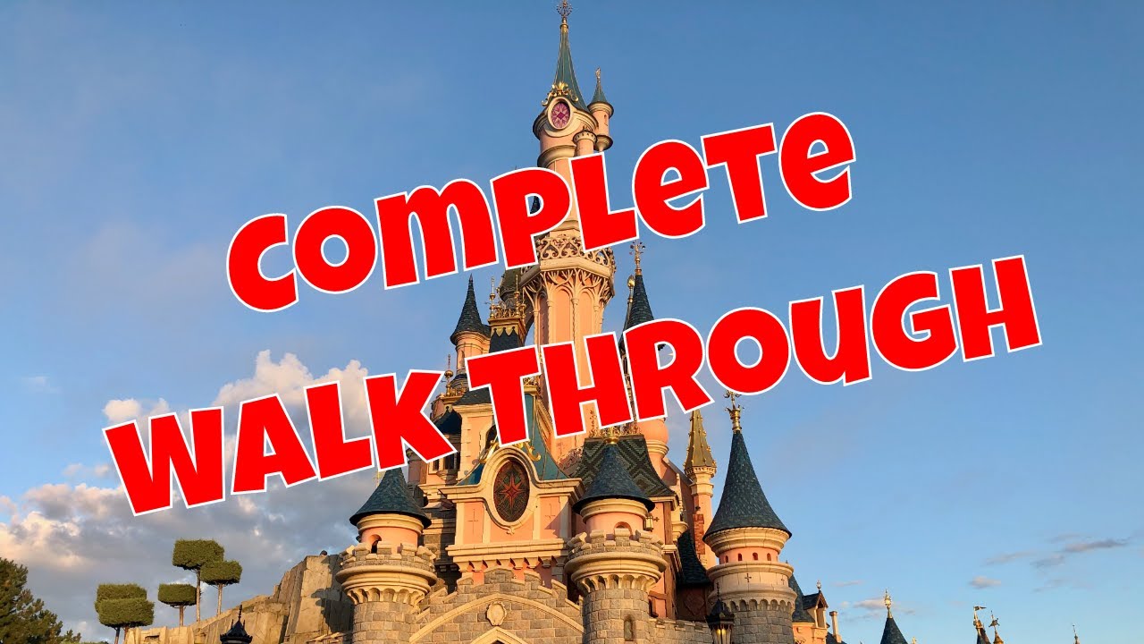 Disneyland Paris in 4K Complete Walkthrough of Disneyland Park 2020