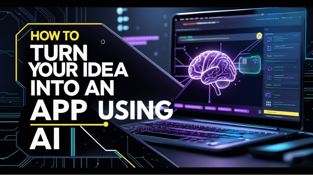 Turn Your Idea Into Apps In MInutes Using AI - build app with ai