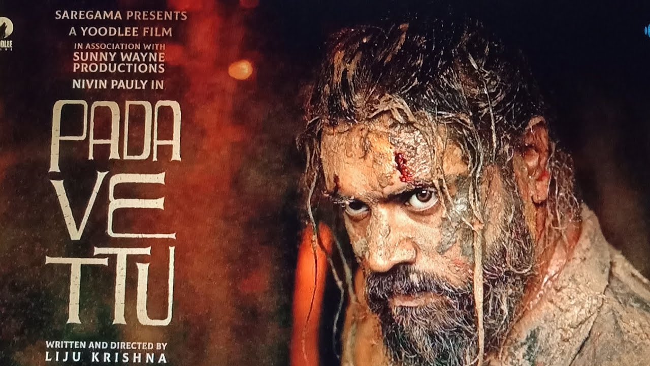 Nivin Pauly Released new Poster of his  movie ' Padavettu' Today, Poster have a violent look.