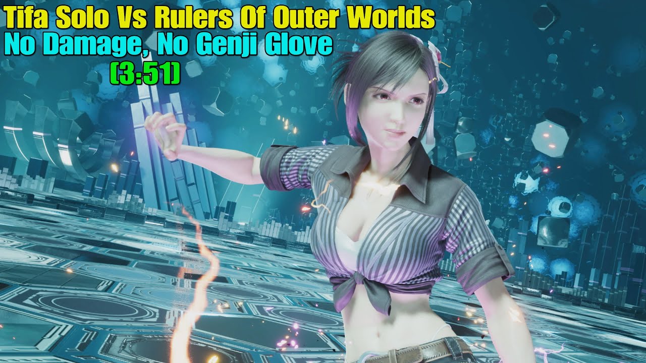 FFVII Rebirth Tifa Solo Vs Rulers Of Outer Worlds (No Damage, No Genji Glove)