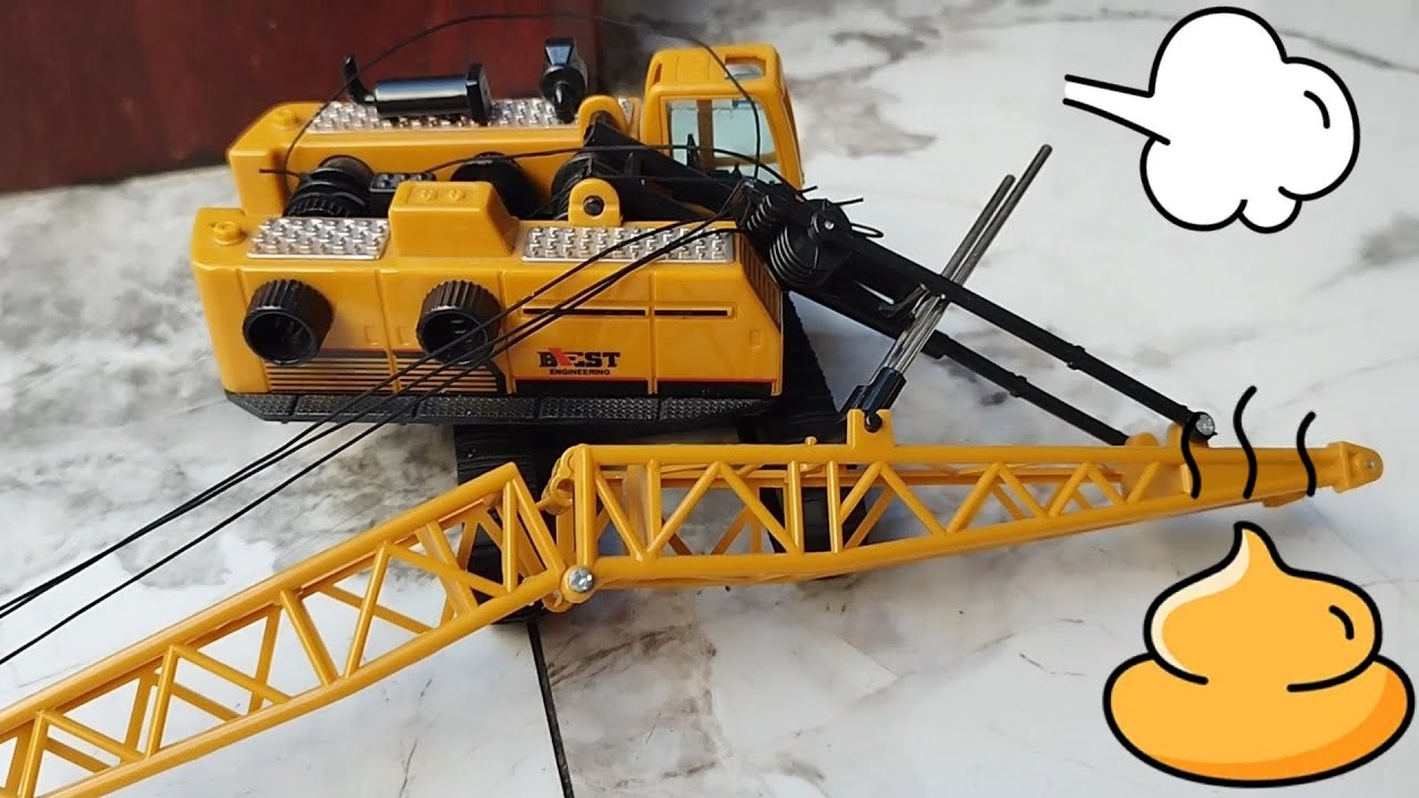 Cần cẩu bị hỏng, sửa chữa cần cẩu.