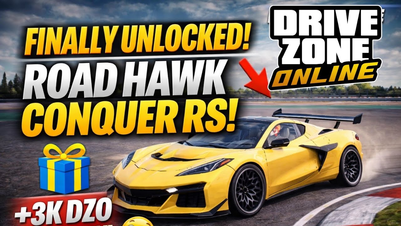 Finally Unlocked Road Hawk Conquer RS 🔥 | Drive Zone Online | 3000 DZO Giveaway 😱