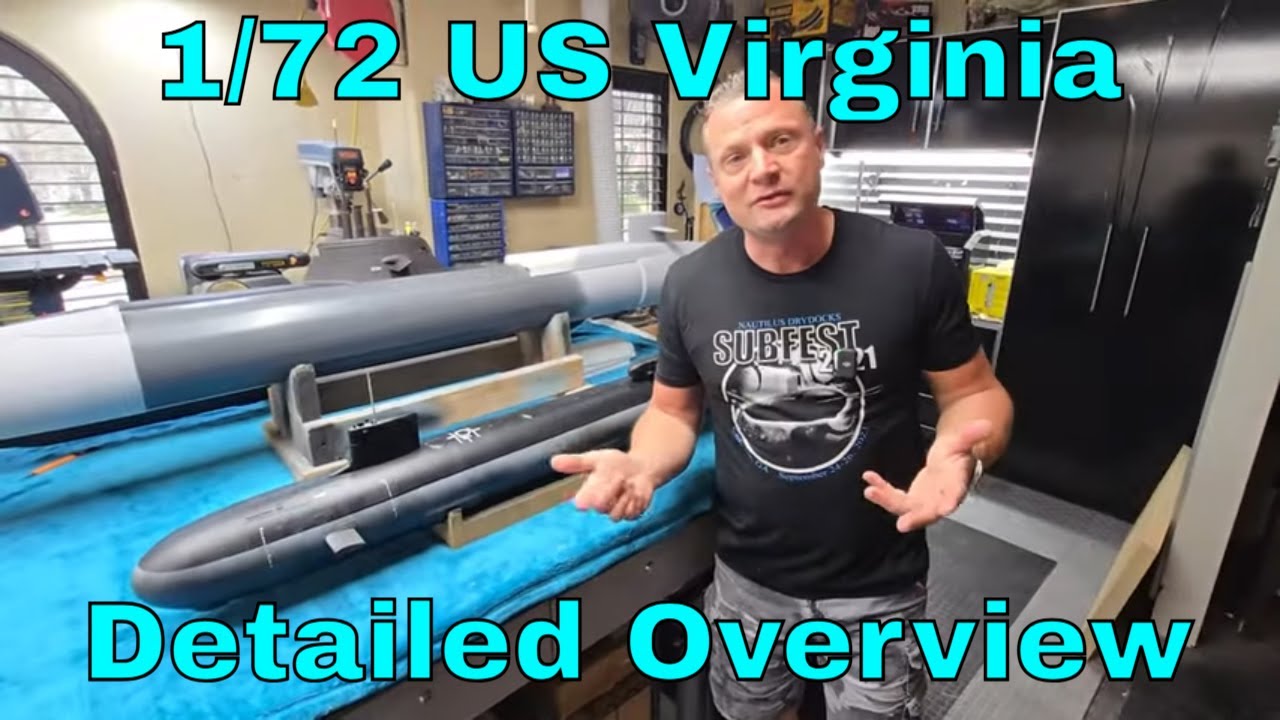 The RCSubGuy Shows Off This 1/72 Scale RC Virginia Class Submarine