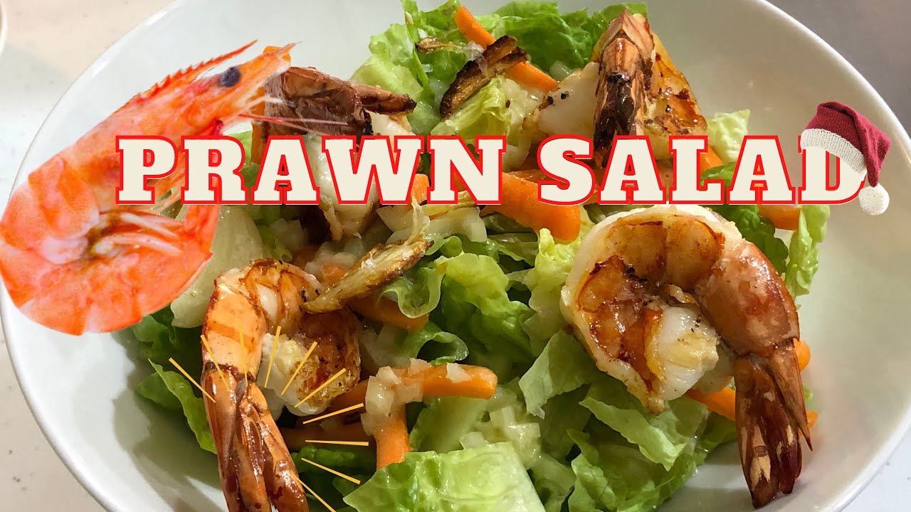 HOMECOOKING Ep.26  PRAWN SALAD with HoneyMustard Dressing | Best for this holiday season