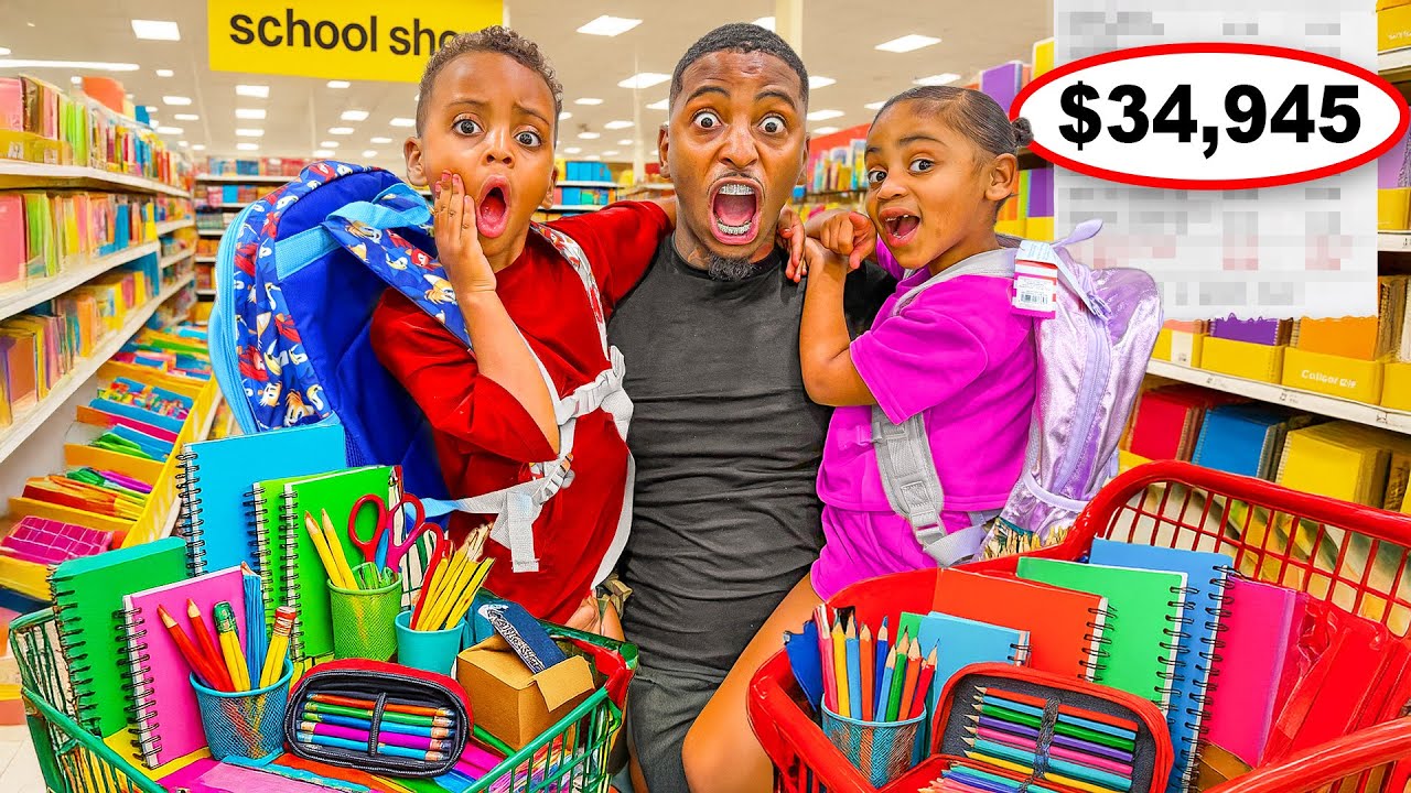 LONDYN AND MJ BACK TO SCHOOL SUPPLIES SHOPPING...