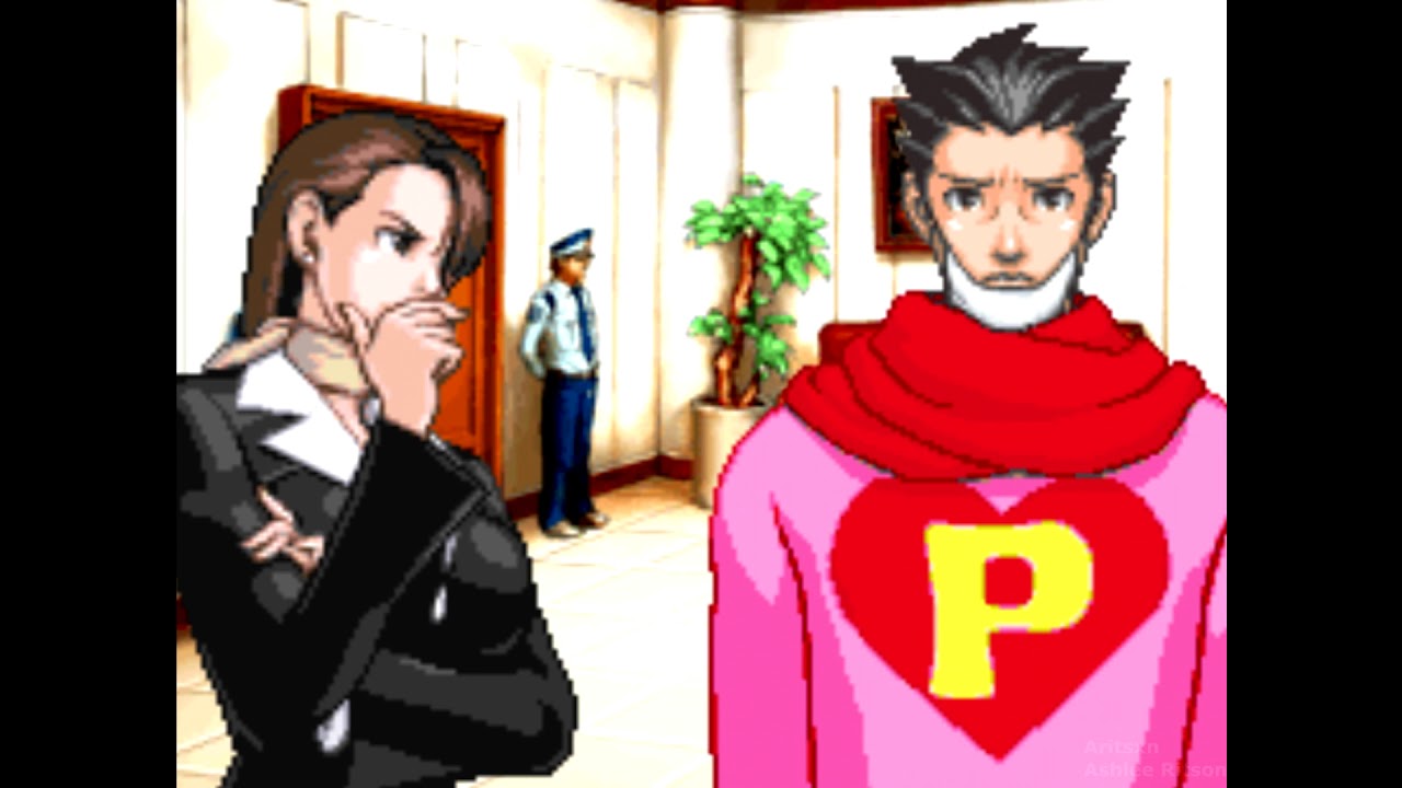 Ace Attorney Outtakes but its in Game