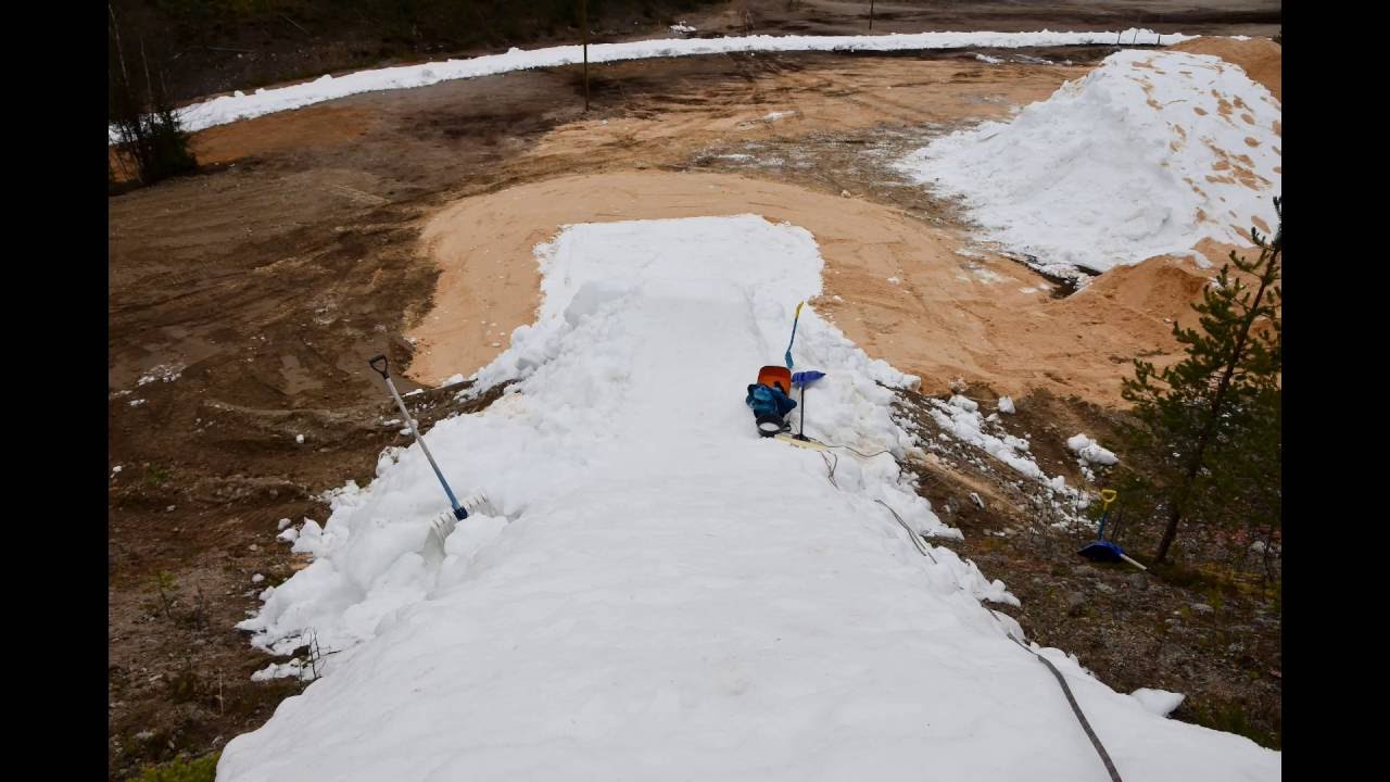 Mogul skiing jump in Taivalvaara