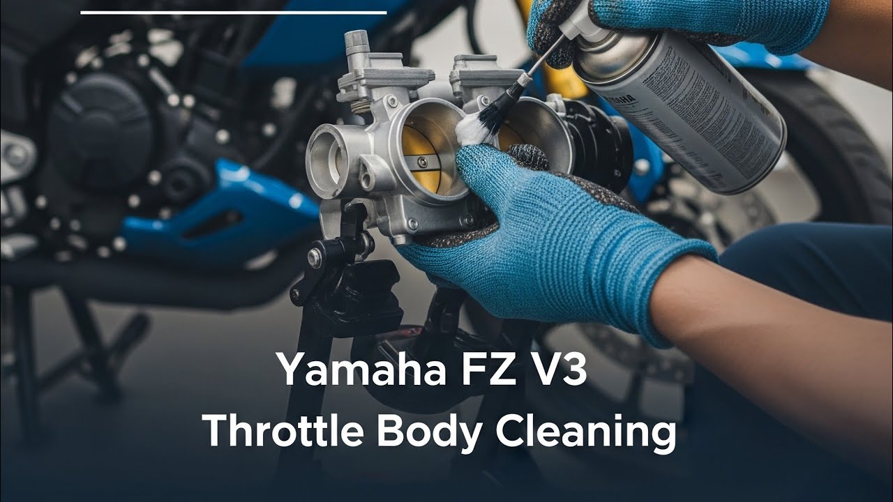 Yamaha FZ V3 Throttle Body Cleaning | Mileage & Pickup Problem Solve 💯