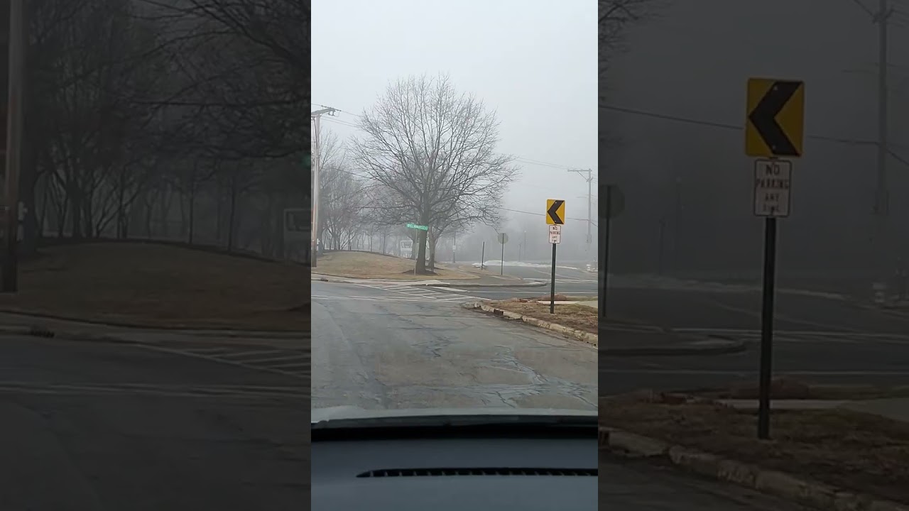 Foggy February Morning Drive in Valparaiso Indiana 2-16-26 #travel #tourism #automobile #fog #winter