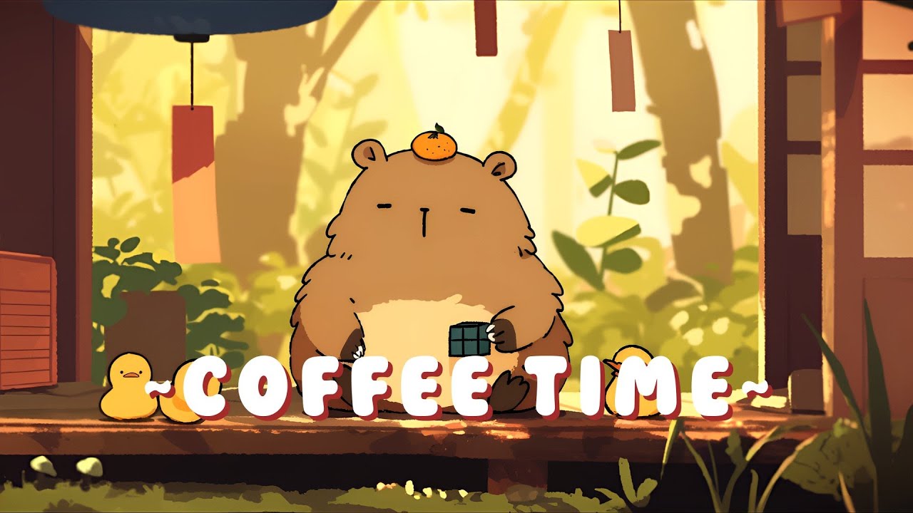 [Full Hour] Capybara Study Beats - Relaxing Music for Work/Study ~ Cozy Atmosphere ~ 🦫 🌿 ☕ | High...