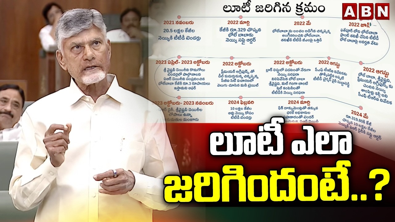 లూటీ ఎలా జరిగిందంటే.? | CM Chandrababu Clarity On Adulteration Ghee | AP Assembly | ABN