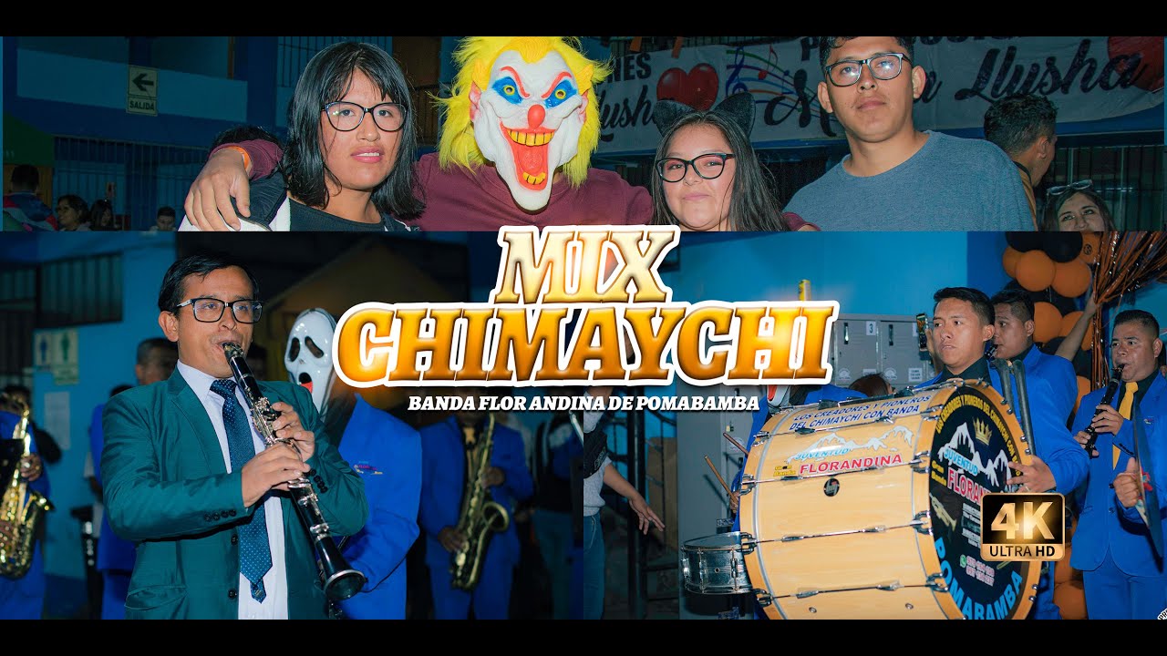BANDA FLOR ANDINA DE POMABAMBA | MIX CHIMAYCHIS | HALLOWEEN BANDERO 2024