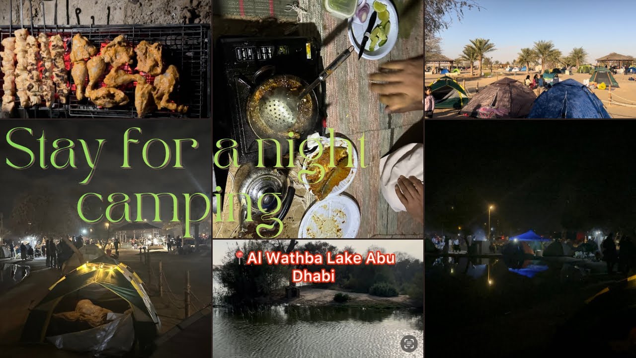 First Time Tent ⛺️ Me Night Stay kiye Al Wathba Lake Pe Wonderful Experience @TasneemLifeInUae 