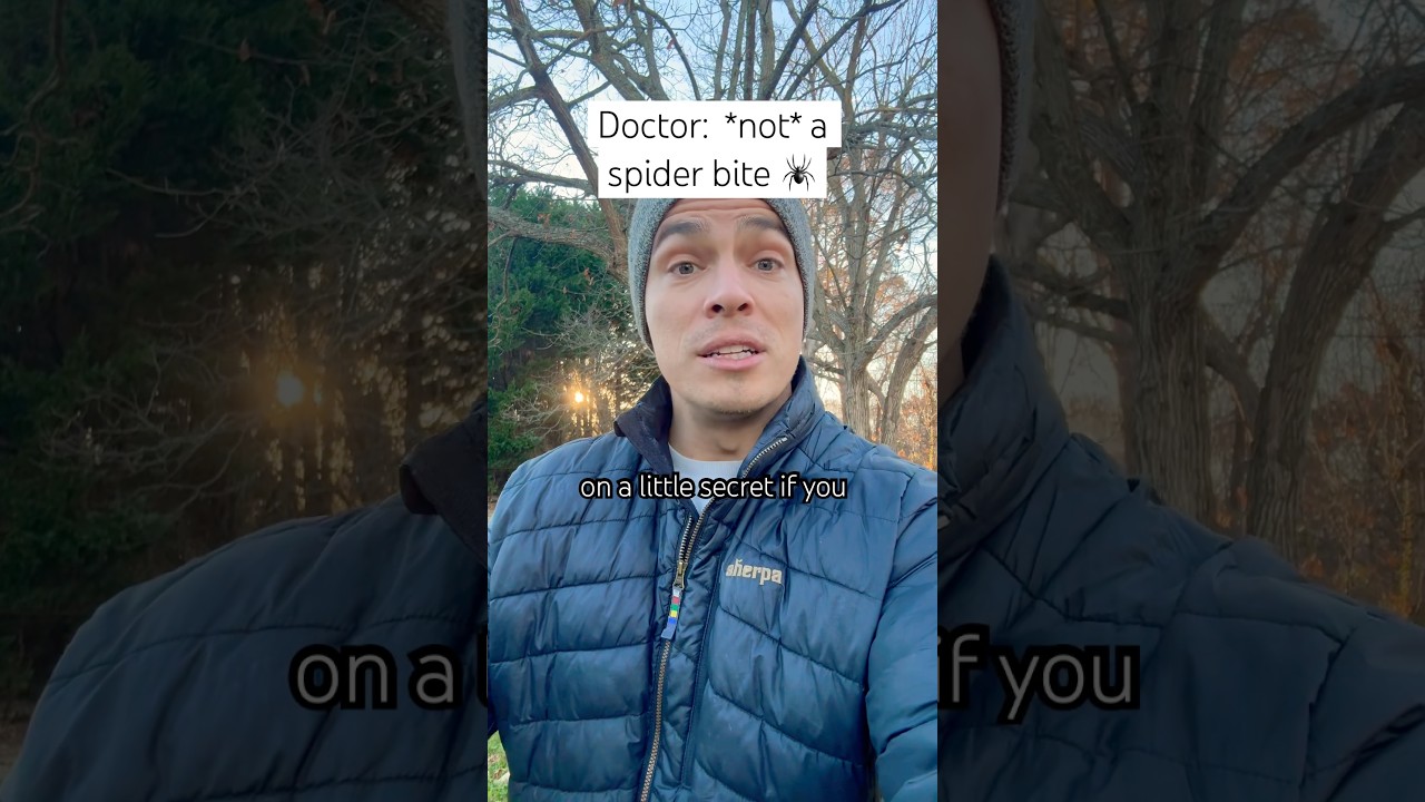 Укус паука &mdash; что (вероятно) думает ваш врач 🕷️🕸️ #врач #здравоохранение