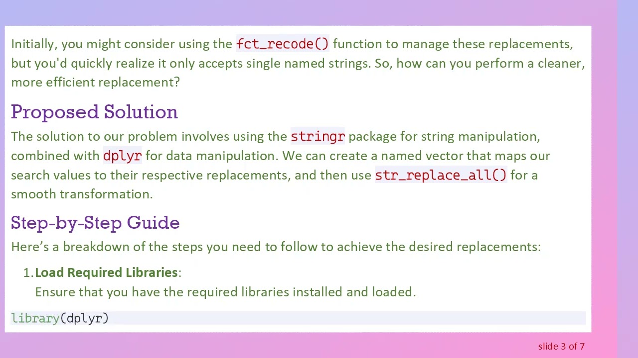 Using factors for Search and Replace with mutate: A Guide for R Users