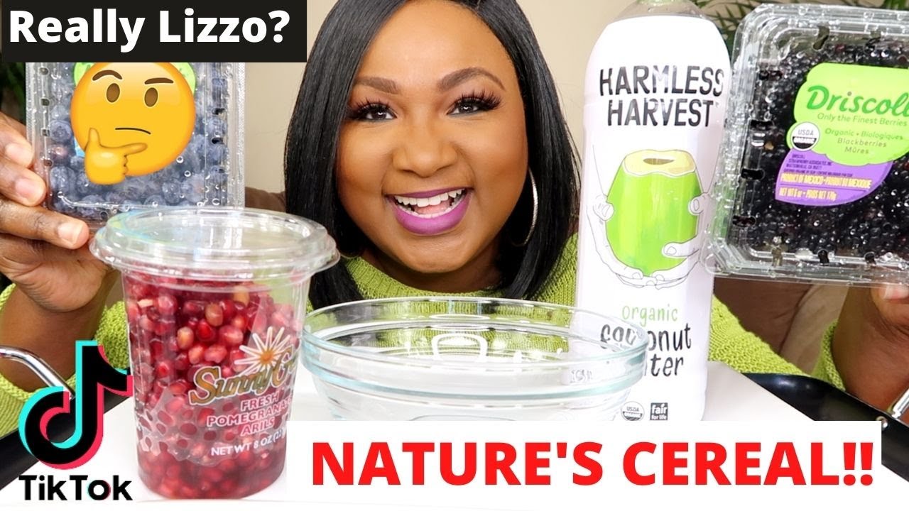 TIKTOK VIRAL FOOD TREND NATURE'S CEREAL , LIZZO'S FAVORITE CEREAL !!