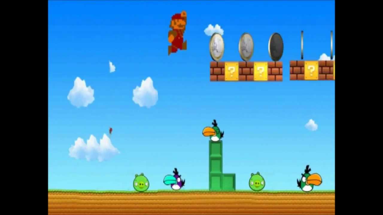 SuperMario VS Angry Birds VS Tetris