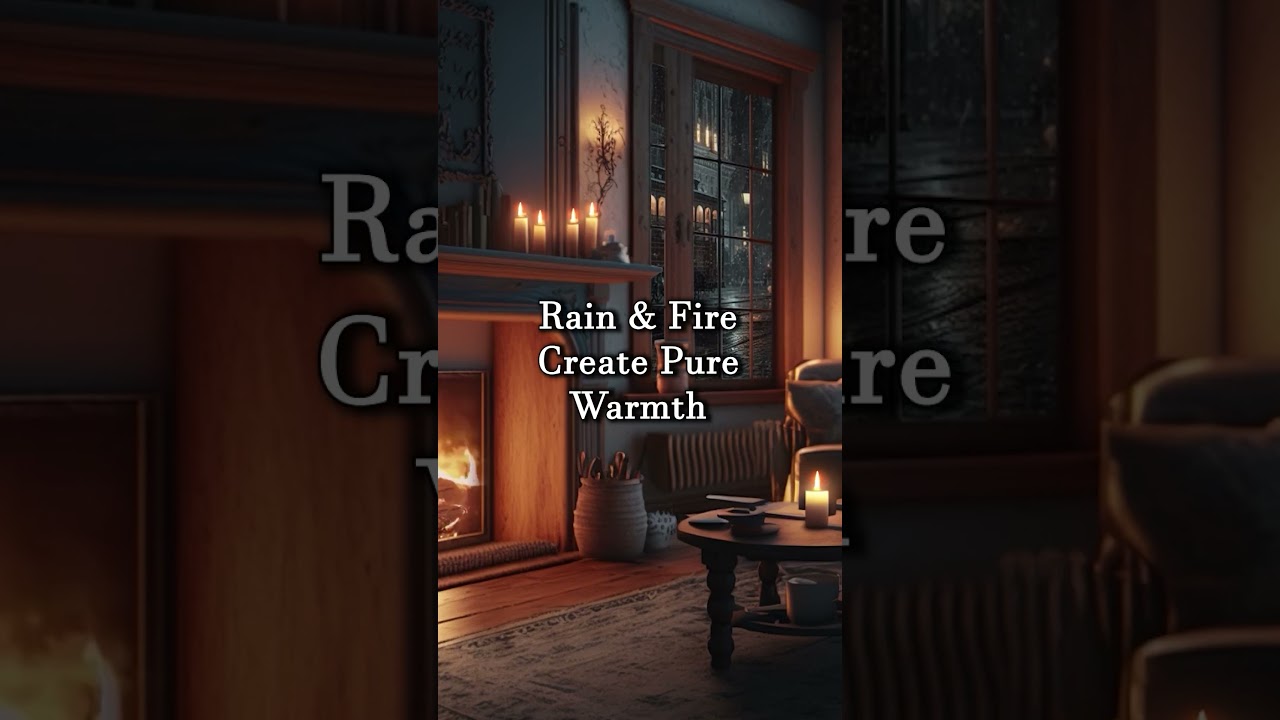 Rain & Fire | Cozy Comfort at Home 🌧️🔥
