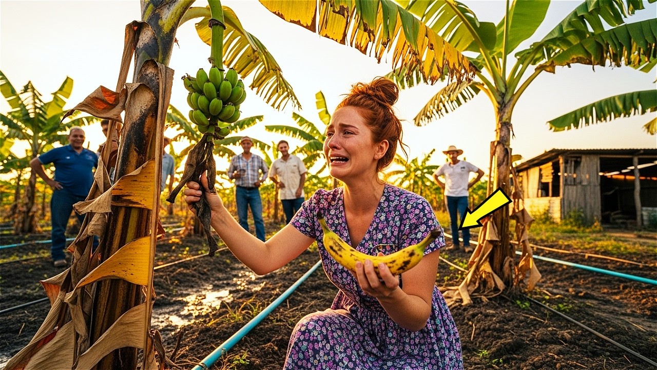 SU FAMILIA LA DEJÓ CON PLATANERAS ENFERMAS… HOY EXPORTA LA FRUTA QUE LOS MILLONARIOS MÁS DESEAN