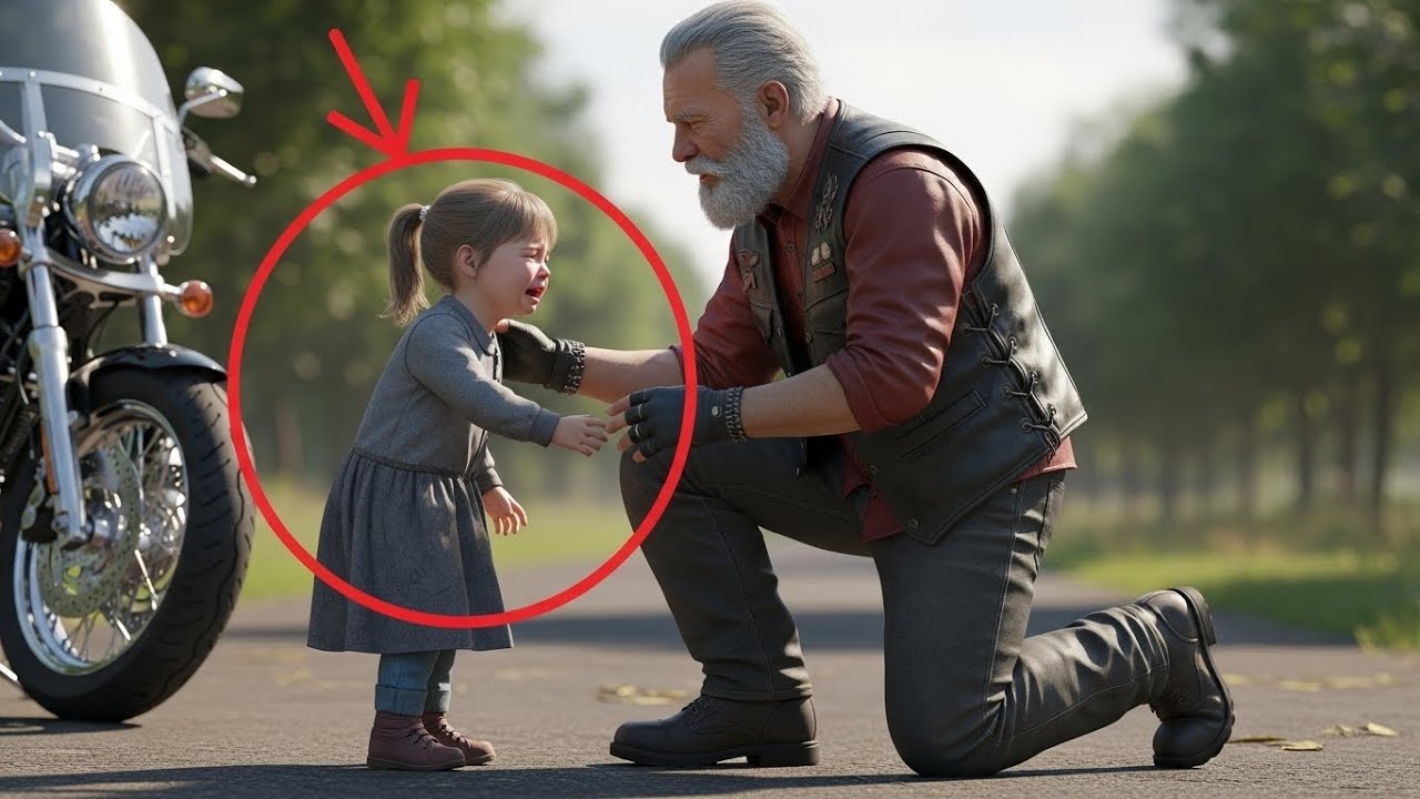Ein kleines Mädchen weinte beim Biker Opa ich kann nicht gehen und er zögerte keine Sekunde