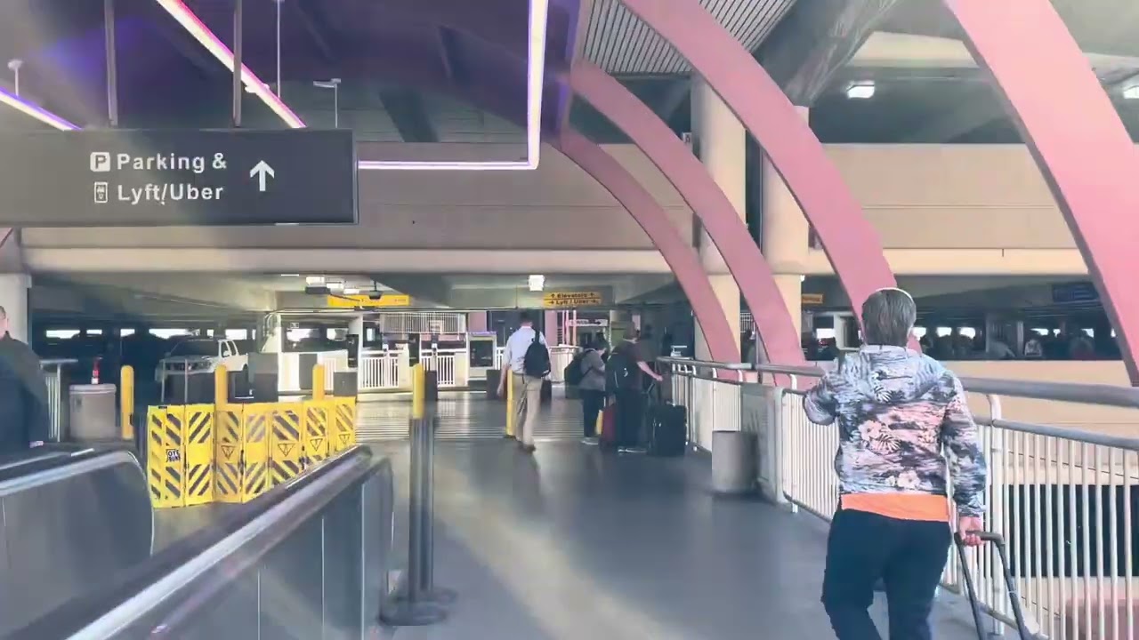 (LAS) Las Vegas Nevada International Airport, Terminal 1 to Uber & Lyft (4/11/24)
