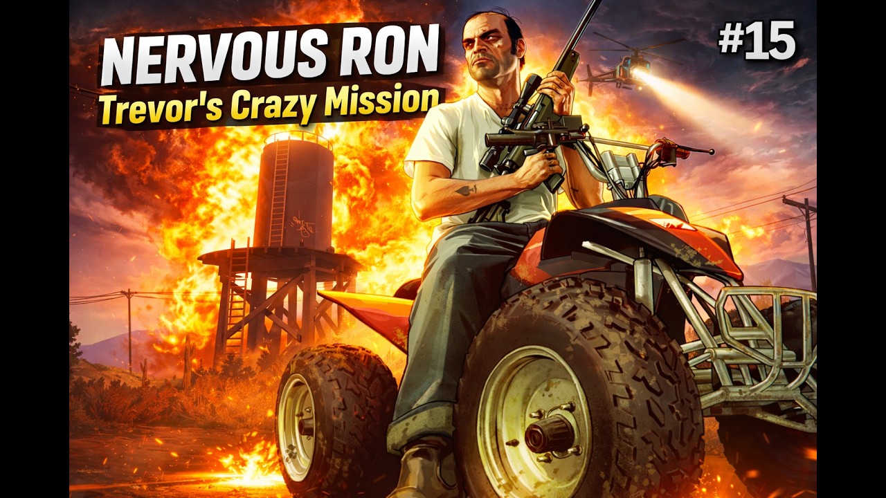 TREVOR SNIPES THE ENTIRE AIRFIELD! | GTA 5 NERVOUS RON MISSION 🎮🔥