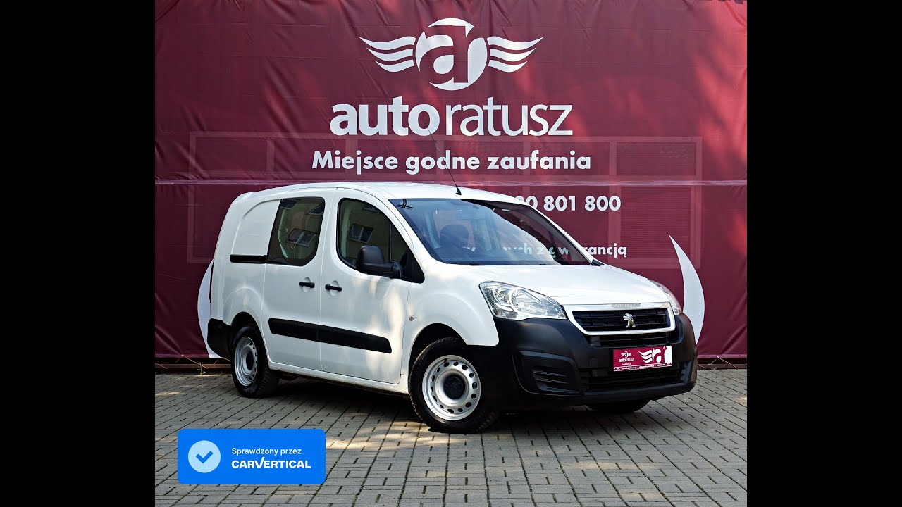 Peugeot Partner Fv 23% wersja LONG - XL 5 os&oacute;b zabudowa GRUAU