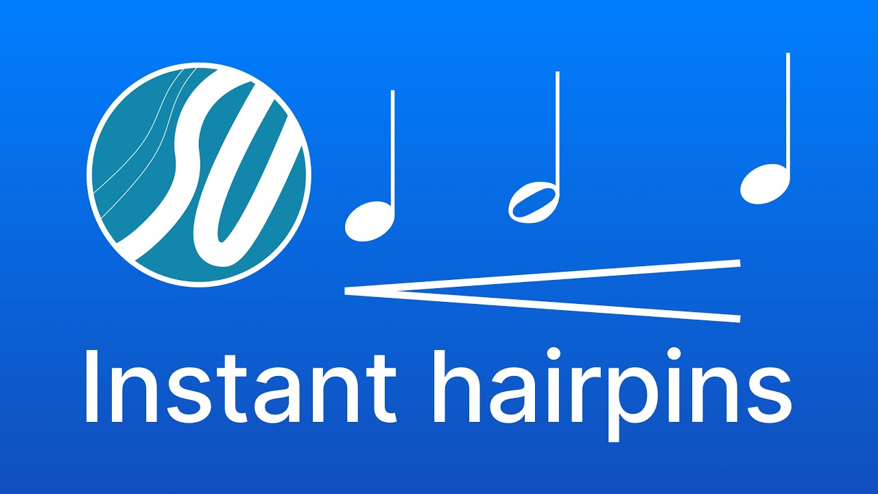 Add hairpins and slurs instantly (literally) | Finale Superuser
