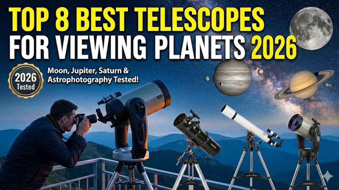 Top 8 Best Telescopes for Viewing Planets  2026 – Moon, Jupiter, Saturn & Astrophotography Tested!